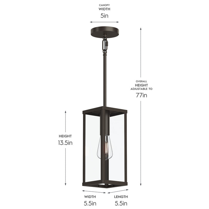 Myhouse Lighting Progress Lighting - P550146-020 - One Light Outdoor Pendant - Ryle - Antique Bronze