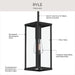 Myhouse Lighting Progress Lighting - P550146-31M - One Light Outdoor Pendant - Ryle - Matte Black
