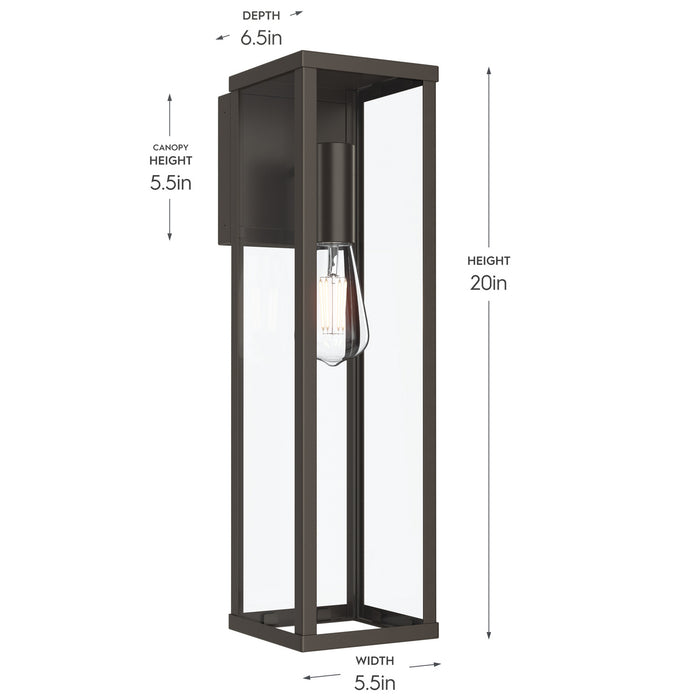 Myhouse Lighting Progress Lighting - P560400-020 - One Light Outdoor Wall Mount - Ryle - Antique Bronze