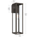 Myhouse Lighting Progress Lighting - P560400-020 - One Light Outdoor Wall Mount - Ryle - Antique Bronze