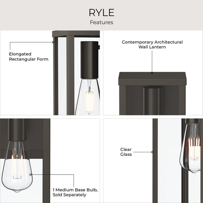 Myhouse Lighting Progress Lighting - P560400-020 - One Light Outdoor Wall Mount - Ryle - Antique Bronze