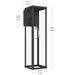 Myhouse Lighting Progress Lighting - P560400-31M - One Light Outdoor Wall Mount - Ryle - Matte Black