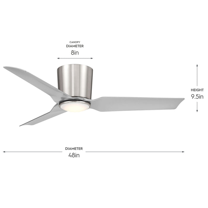 Myhouse Lighting Progress Lighting - P250130-009-30 - 48" Ceiling Fan - Rynn - Brushed Nickel