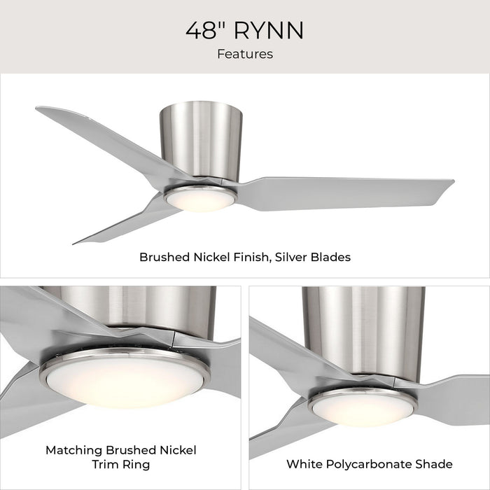 Myhouse Lighting Progress Lighting - P250130-009-30 - 48" Ceiling Fan - Rynn - Brushed Nickel