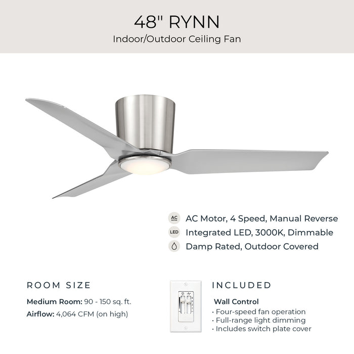 Myhouse Lighting Progress Lighting - P250130-009-30 - 48" Ceiling Fan - Rynn - Brushed Nickel