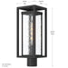 Myhouse Lighting Progress Lighting - P540115-031 - One Light Outdoor Post Mount - Shaw - Black