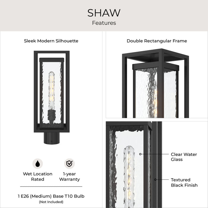 Myhouse Lighting Progress Lighting - P540115-031 - One Light Outdoor Post Mount - Shaw - Black