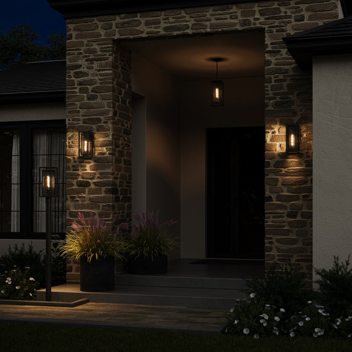 Myhouse Lighting Progress Lighting - P540115-031 - One Light Outdoor Post Mount - Shaw - Black