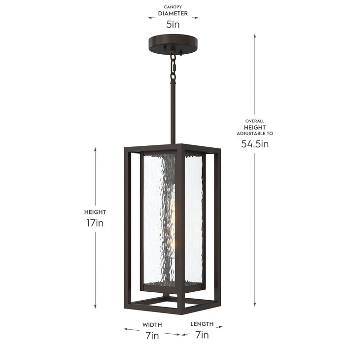 Myhouse Lighting Progress Lighting - P550148-020 - One Light Outdoor Pendant - Shaw - Antique Bronze
