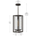 Myhouse Lighting Progress Lighting - P550148-020 - One Light Outdoor Pendant - Shaw - Antique Bronze