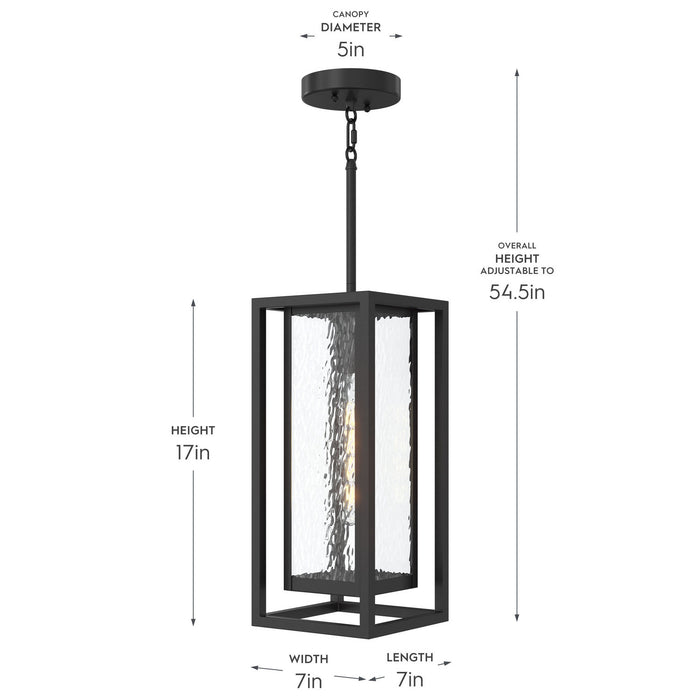 Myhouse Lighting Progress Lighting - P550148-031 - One Light Outdoor Pendant - Shaw - Black