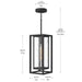 Myhouse Lighting Progress Lighting - P550148-031 - One Light Outdoor Pendant - Shaw - Black