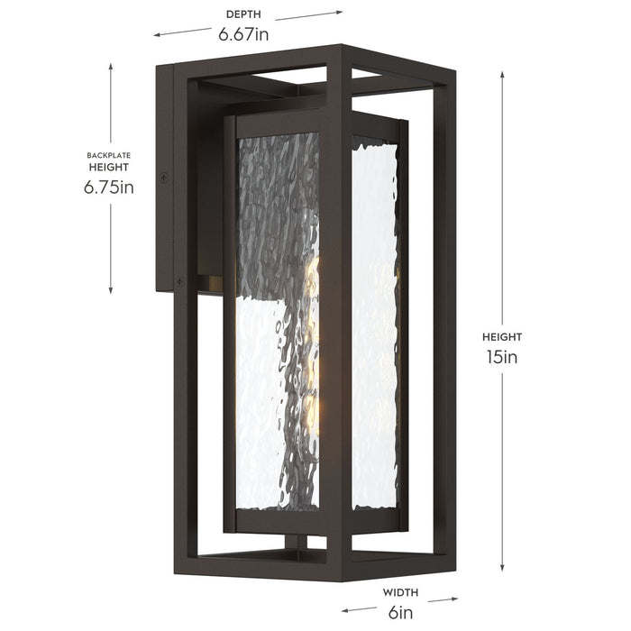 Myhouse Lighting Progress Lighting - P560410-020 - One Light Outdoor Wall Mount - Shaw - Antique Bronze