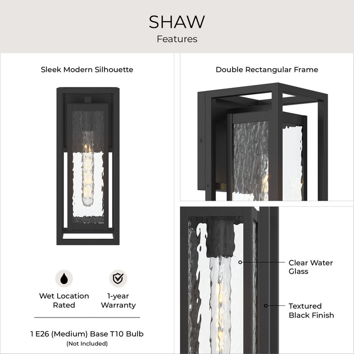 Myhouse Lighting Progress Lighting - P560410-031 - One Light Outdoor Wall Mount - Shaw - Black