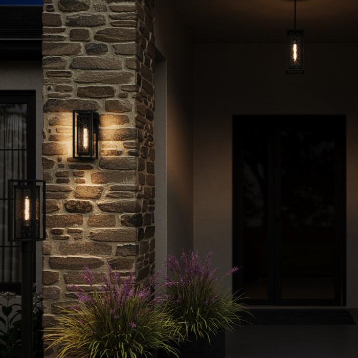 Myhouse Lighting Progress Lighting - P560410-031 - One Light Outdoor Wall Mount - Shaw - Black