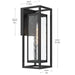 Myhouse Lighting Progress Lighting - P560411-031 - One Light Outdoor Wall Mount - Shaw - Black
