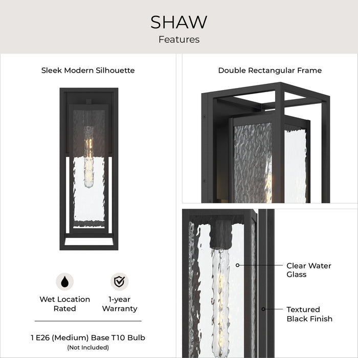 Myhouse Lighting Progress Lighting - P560411-031 - One Light Outdoor Wall Mount - Shaw - Black