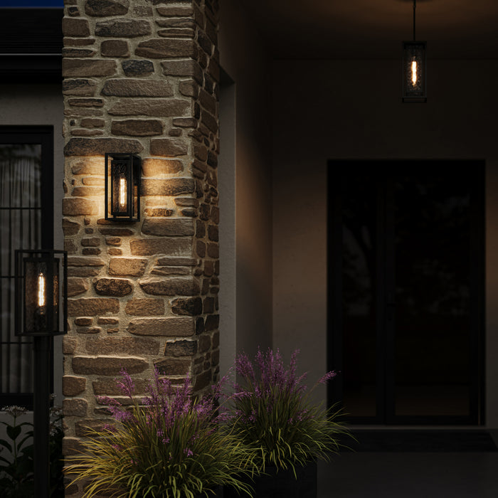 Myhouse Lighting Progress Lighting - P560411-031 - One Light Outdoor Wall Mount - Shaw - Black