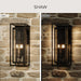 Myhouse Lighting Progress Lighting - P560412-020 - Three Light Outdoor Wall Mount - Shaw - Antique Bronze