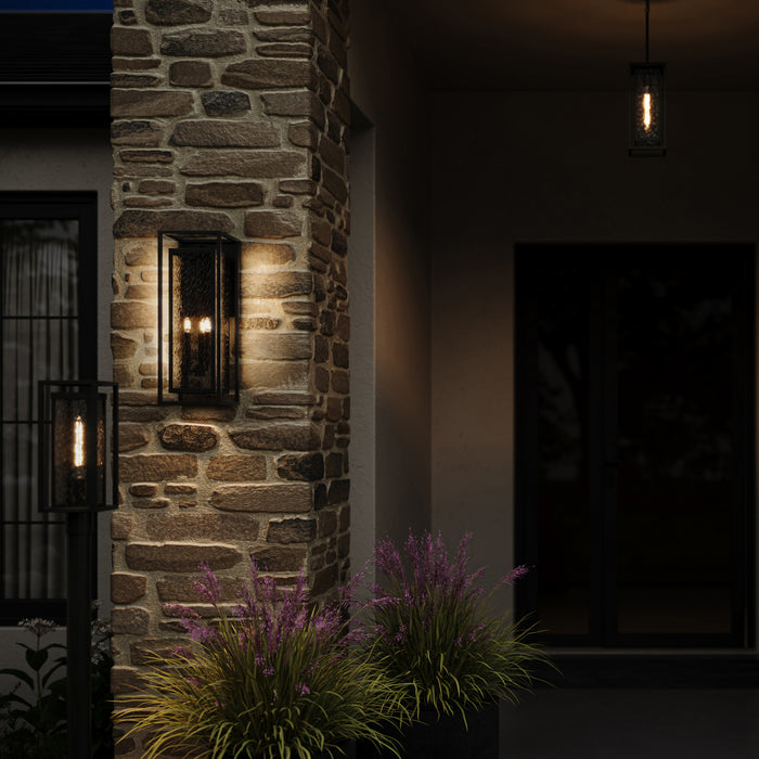 Myhouse Lighting Progress Lighting - P560412-031 - Three Light Outdoor Wall Mount - Shaw - Black