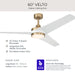 Myhouse Lighting Progress Lighting - P250128-177-30 - 60" Ceiling Fan - Velto - Champagne Bronze