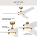 Myhouse Lighting Progress Lighting - P250128-177-30 - 60" Ceiling Fan - Velto - Champagne Bronze