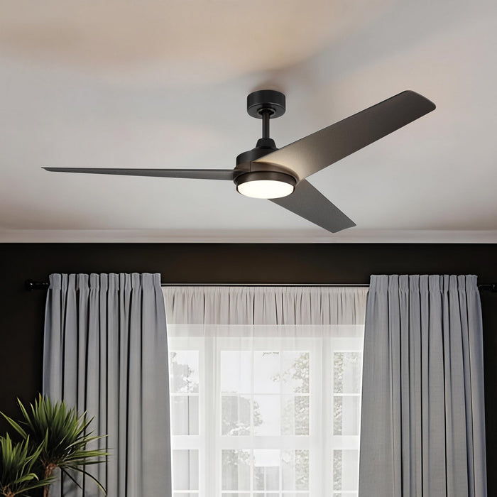 Myhouse Lighting Progress Lighting - P250128-31M-30 - 60" Ceiling Fan - Velto - Matte Black