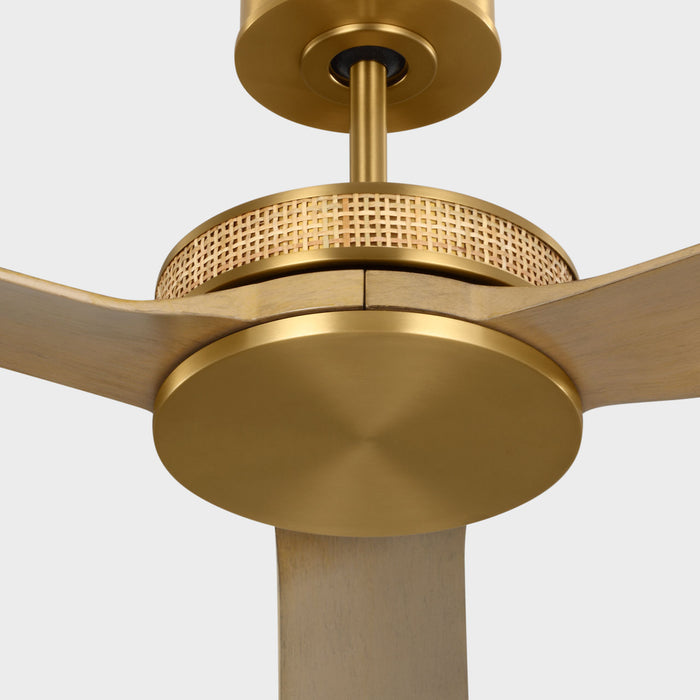 Myhouse Lighting Visual Comfort Fan - 3ELASM56BBSNH - 56" Ceiling Fan - Elara - Burnished Brass