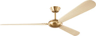 Myhouse Lighting Visual Comfort Fan - 3PODSM64BBSWWO - 64" Ceiling Fan - Pod - Burnished Brass