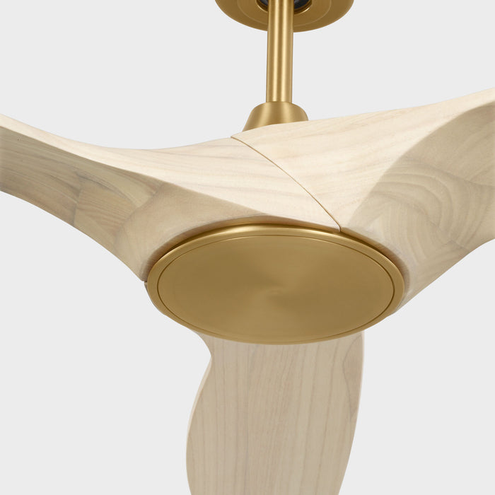 Myhouse Lighting Visual Comfort Fan - 3SLNSM52BBSWWOD - 52" Ceiling Fan - Selen - Burnished Brass