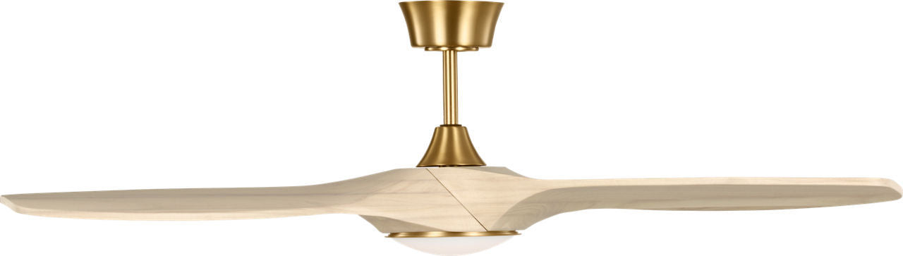 Myhouse Lighting Visual Comfort Fan - 3SLNSM52BBSWWOD - 52" Ceiling Fan - Selen - Burnished Brass