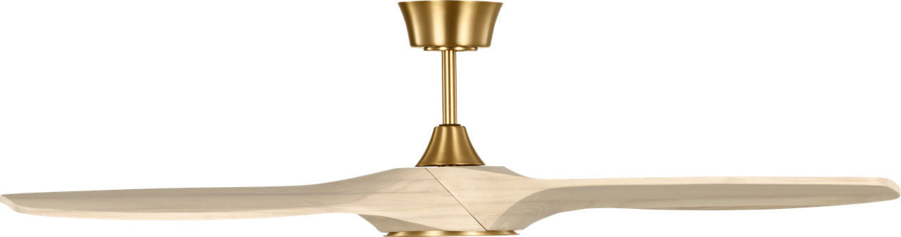 Myhouse Lighting Visual Comfort Fan - 3SLNSM52BBSWWOD - 52" Ceiling Fan - Selen - Burnished Brass