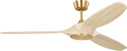 Myhouse Lighting Visual Comfort Fan - 3SLNSM60BBSWWOD - 60" Ceiling Fan - Selen - Burnished Brass