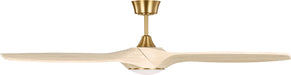 Myhouse Lighting Visual Comfort Fan - 3SLNSM60BBSWWOD - 60" Ceiling Fan - Selen - Burnished Brass