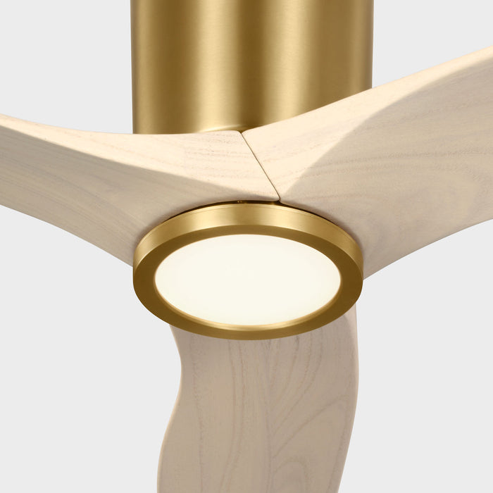 Myhouse Lighting Visual Comfort Fan - 3SYRHSM44BBSWWOD - 44" Ceiling Fan - Seyra - Burnished Brass