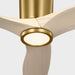 Myhouse Lighting Visual Comfort Fan - 3SYRHSM52BBSWWOD - 52" Ceiling Fan - Seyra - Burnished Brass