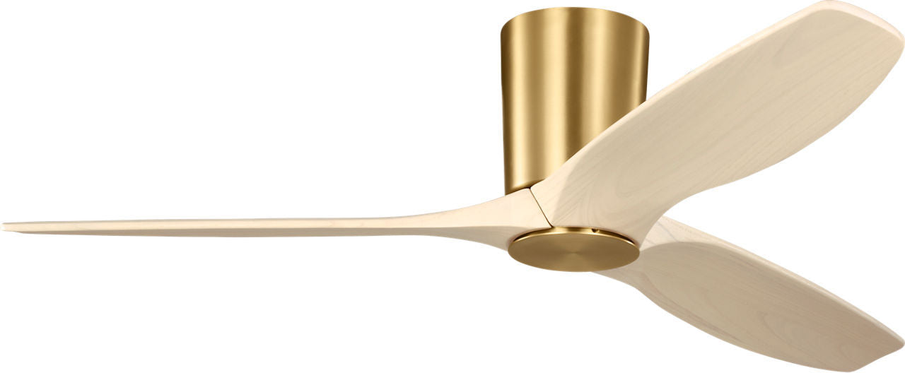 Myhouse Lighting Visual Comfort Fan - 3SYRHSM52BBSWWOD - 52" Ceiling Fan - Seyra - Burnished Brass