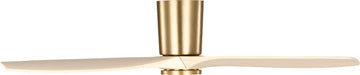 Myhouse Lighting Visual Comfort Fan - 3SYRHSM52BBSWWOD - 52" Ceiling Fan - Seyra - Burnished Brass