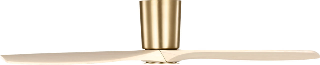 Myhouse Lighting Visual Comfort Fan - 3SYRHSM52BBSWWOD - 52" Ceiling Fan - Seyra - Burnished Brass