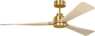 Myhouse Lighting Visual Comfort Fan - 3TRLSM60BBSWWOD - 60" Ceiling Fan - Trillium - Burnished Brass