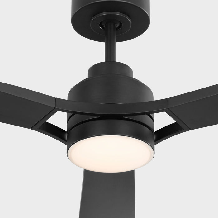 Myhouse Lighting Visual Comfort Fan - 3TRLSM60MBKD - 60" Ceiling Fan - Trillium - Midnight Black