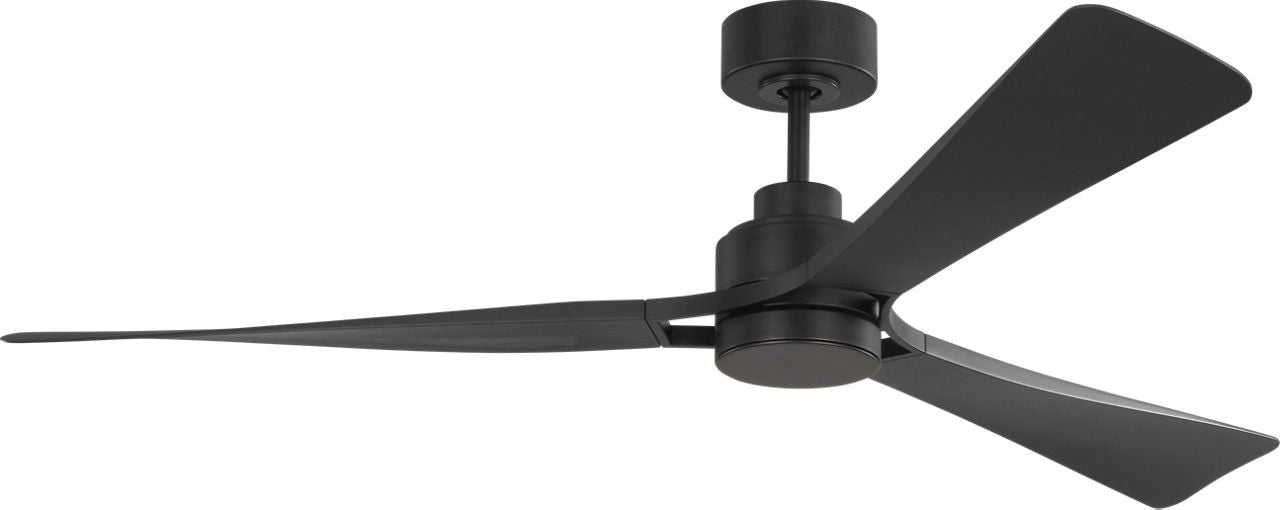 Myhouse Lighting Visual Comfort Fan - 3TRLSM60MBKD - 60" Ceiling Fan - Trillium - Midnight Black