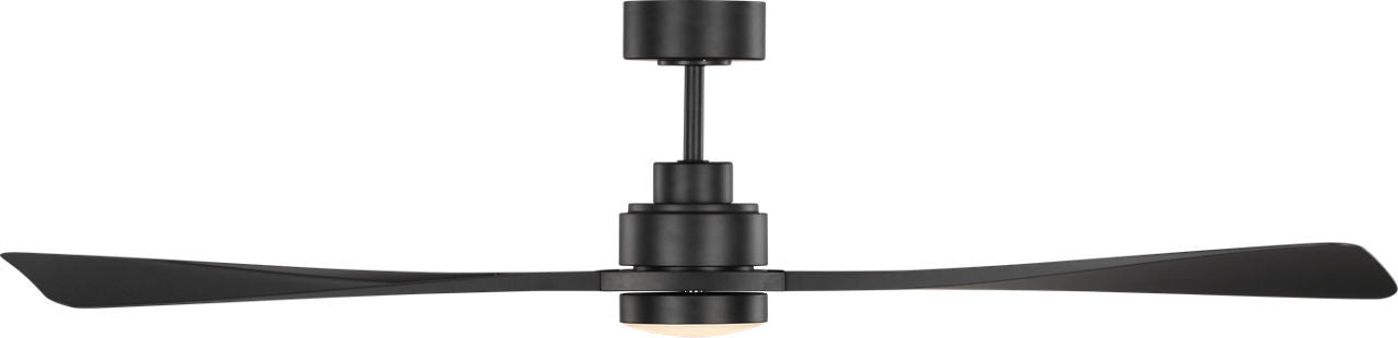 Myhouse Lighting Visual Comfort Fan - 3TRLSM60MBKD - 60" Ceiling Fan - Trillium - Midnight Black