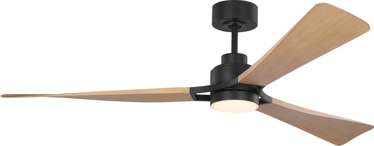 Myhouse Lighting Visual Comfort Fan - 3TRLSM60MBKNHD - 60" Ceiling Fan - Trillium - Midnight Black