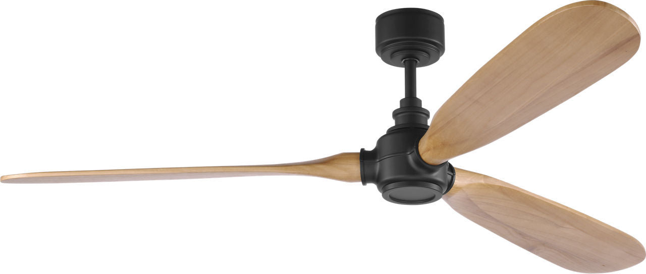 Myhouse Lighting Visual Comfort Fan - 3VALSM60MBKNH - 60" Ceiling Fan - Valiant - Midnight Black