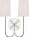 Myhouse Lighting Visual Comfort Studio - KSW1192PN - Two Light Wall Sconce - Spencer - Polished Nickel/Polished Nickel