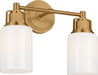 Myhouse Lighting Visual Comfort Studio - CV1112BBS - Two Light Bath - Ashford - Burnished Brass/Burnished Brass