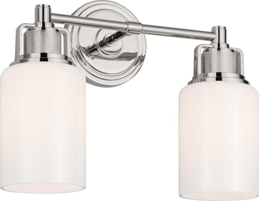 Myhouse Lighting Visual Comfort Studio - CV1112PN - Two Light Bath - Ashford - Polished Nickel/Polished Nickel
