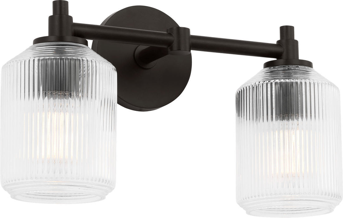 Myhouse Lighting Visual Comfort Studio - CV1092AI - Two Light Bath - Barstow - Aged Iroged Iron