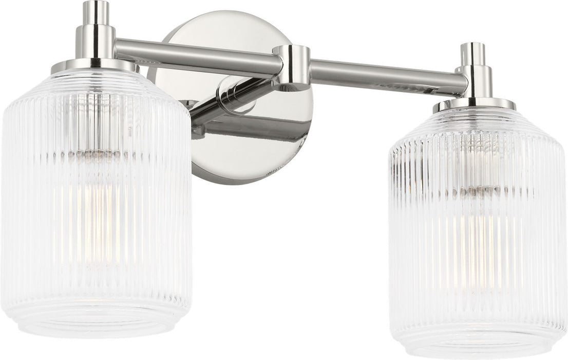 Myhouse Lighting Visual Comfort Studio - CV1092PN - Two Light Bath - Barstow - Polished Nickel/Polished Nickel